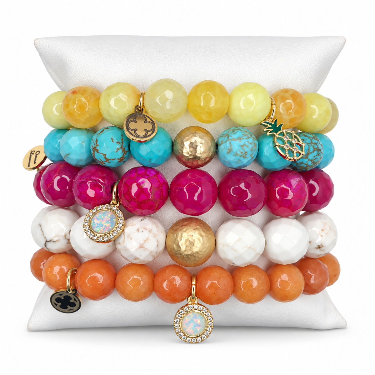 Lemon Garnish Armparty on white studio background