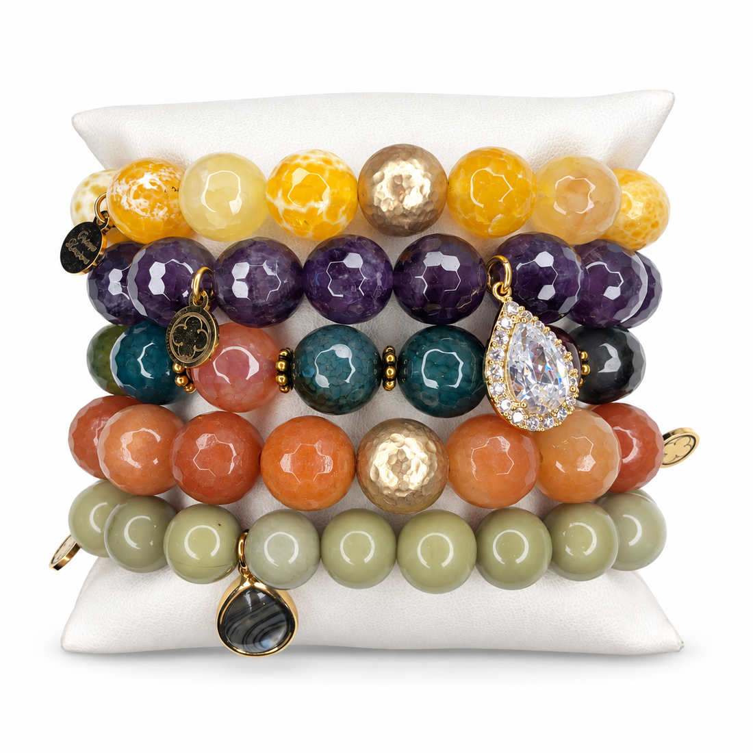 Fall Into Summer Armparty on white studio background