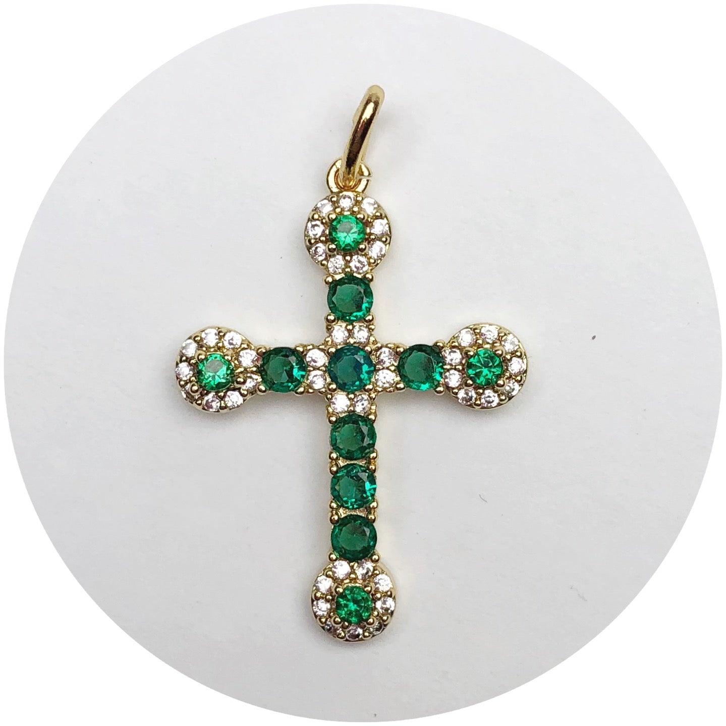 Emerald Cross Pendant