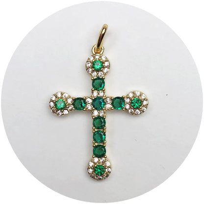 Emerald Cross Pendant