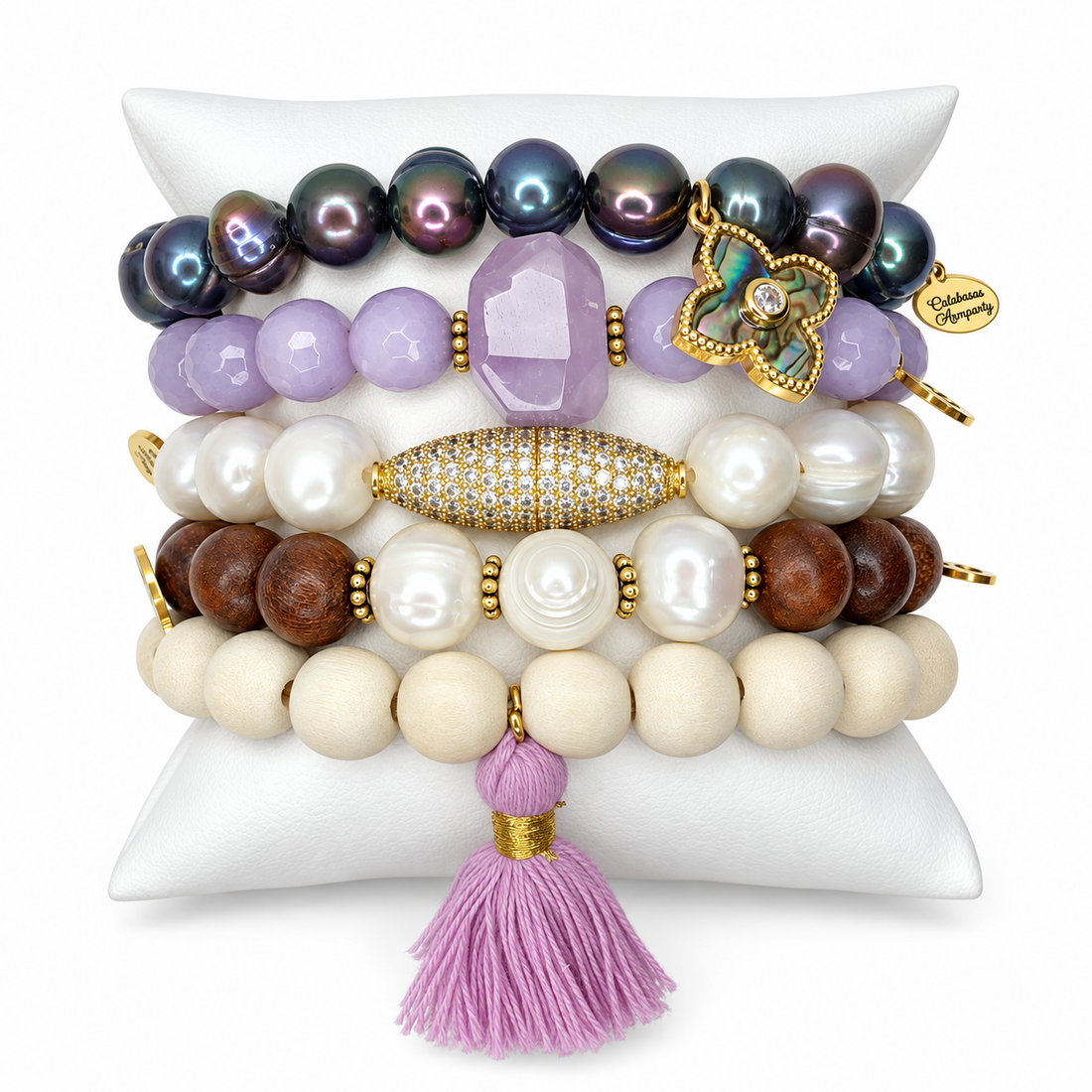 Calabasas Armparty on white studio background