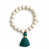 Blonde Wood with Emerald Tassel — Oriana LaMarca