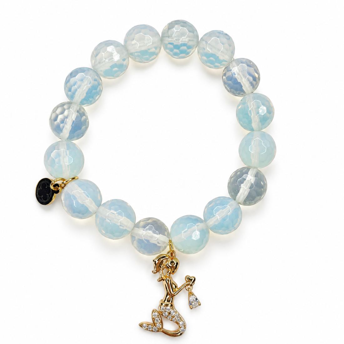 Opalite with Pavé Mermaid Pendant - Oriana LaMarca Designs