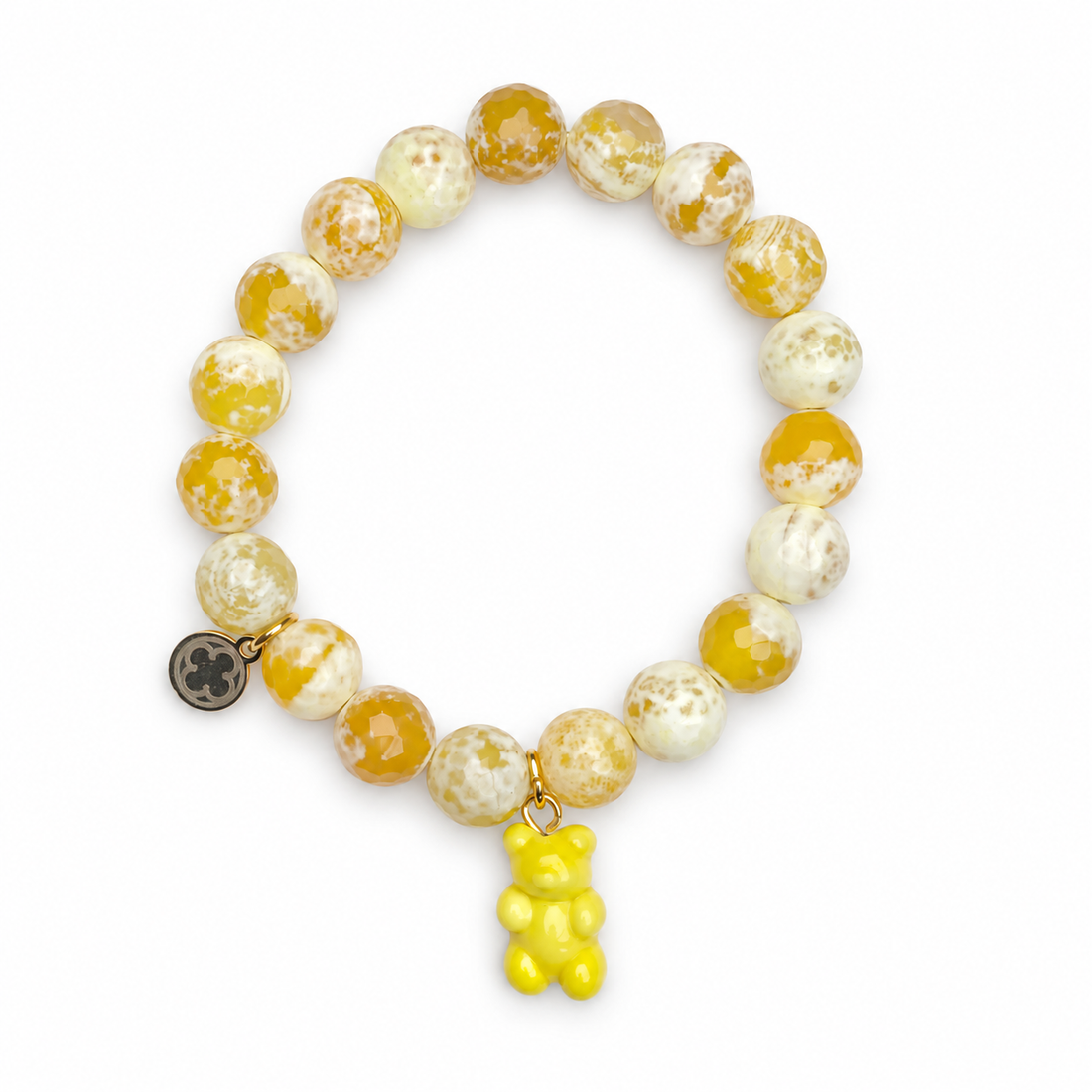 Yellow Agate with Yellow Murano Glass Gummy Bear — Oriana LaMarca