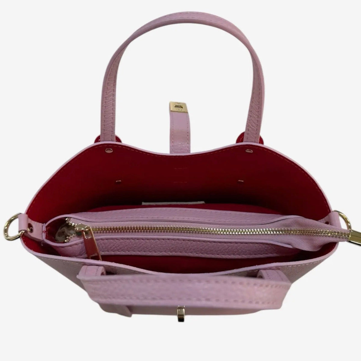 Alessia White Leather Tote