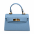 Sophie Light Blue Leather Handbag - Oriana LaMarca Designs