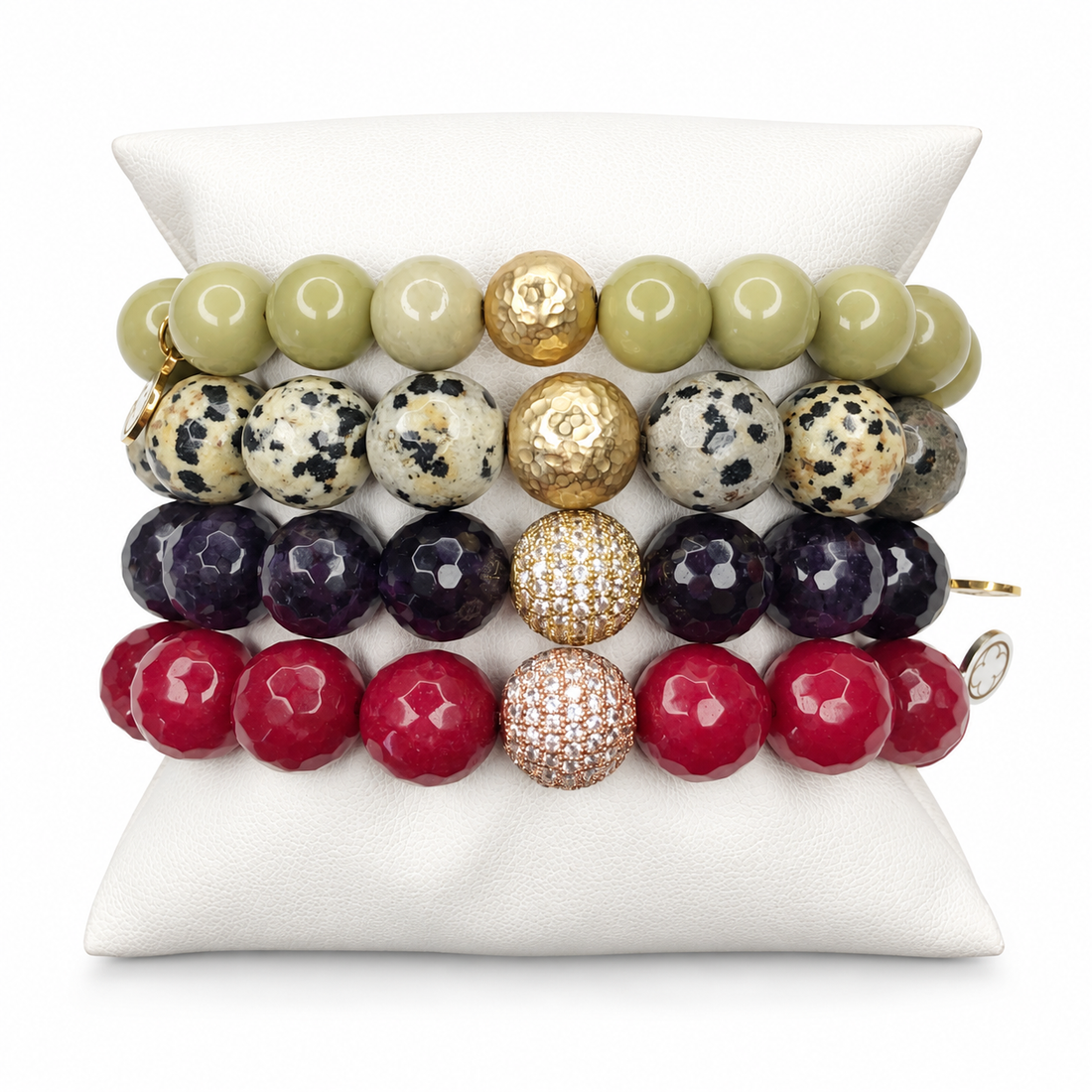 Spotted Tassel Armparty on white studio background