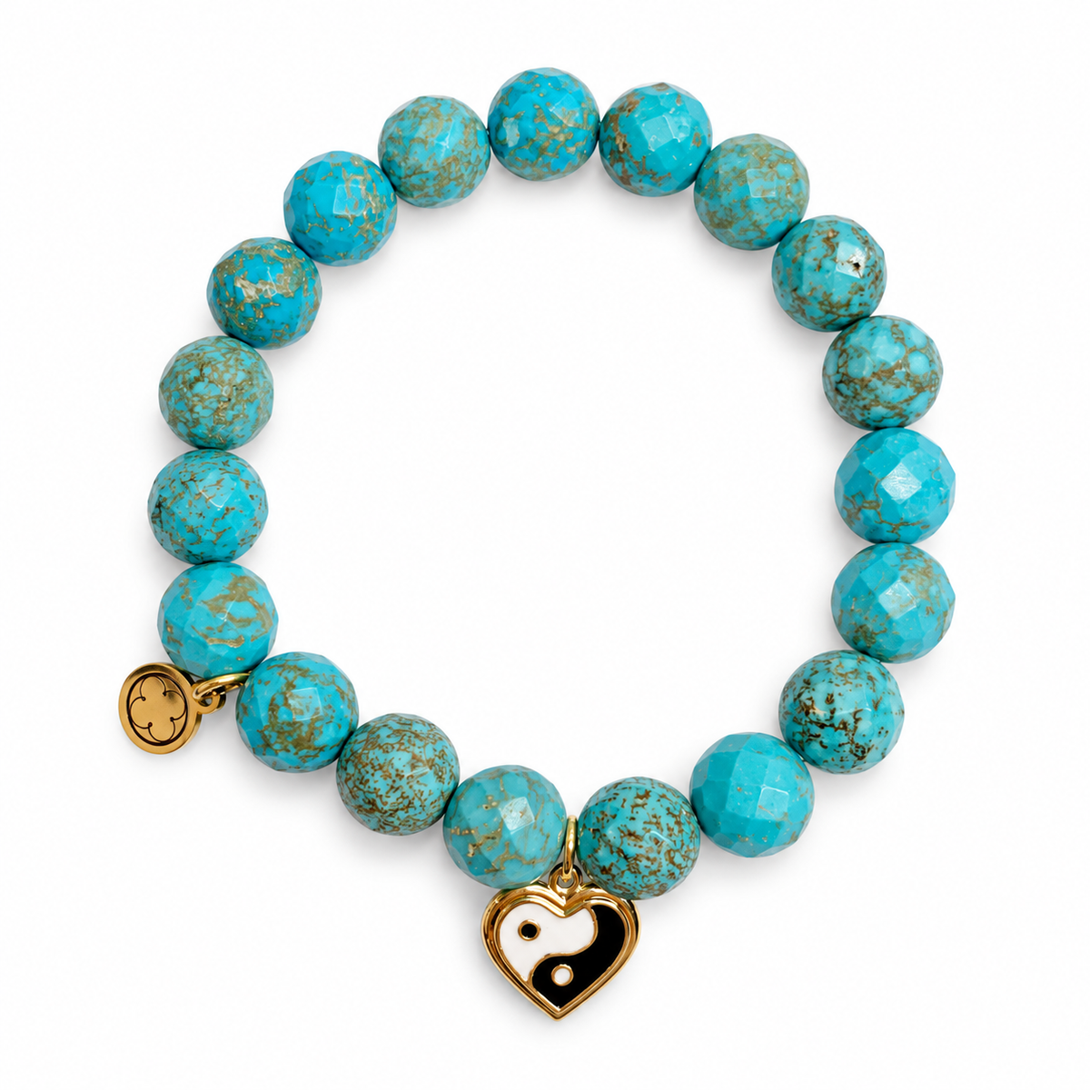 Green Turquoise with Pavé Yin Yang Pendant — Oriana LaMarca