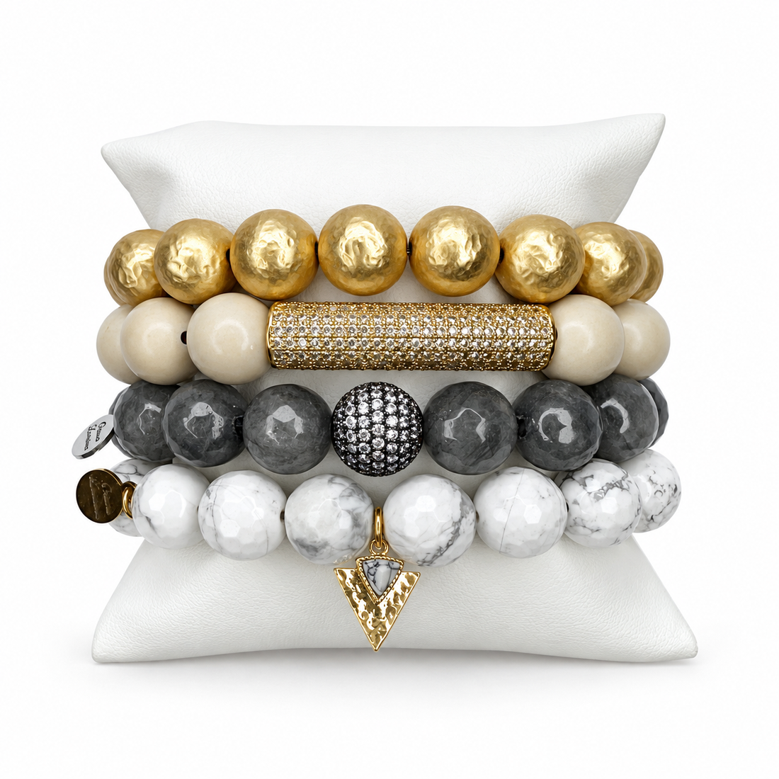Concrete Armparty on white studio background
