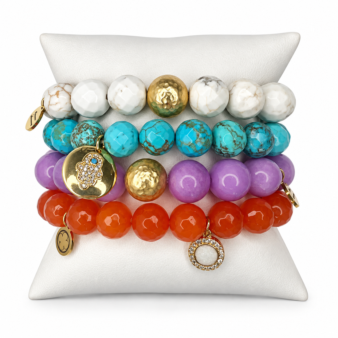 Earth Wind and Fire Armparty on white studio background