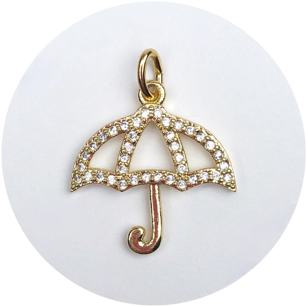 Pavé Umbrella Pendant