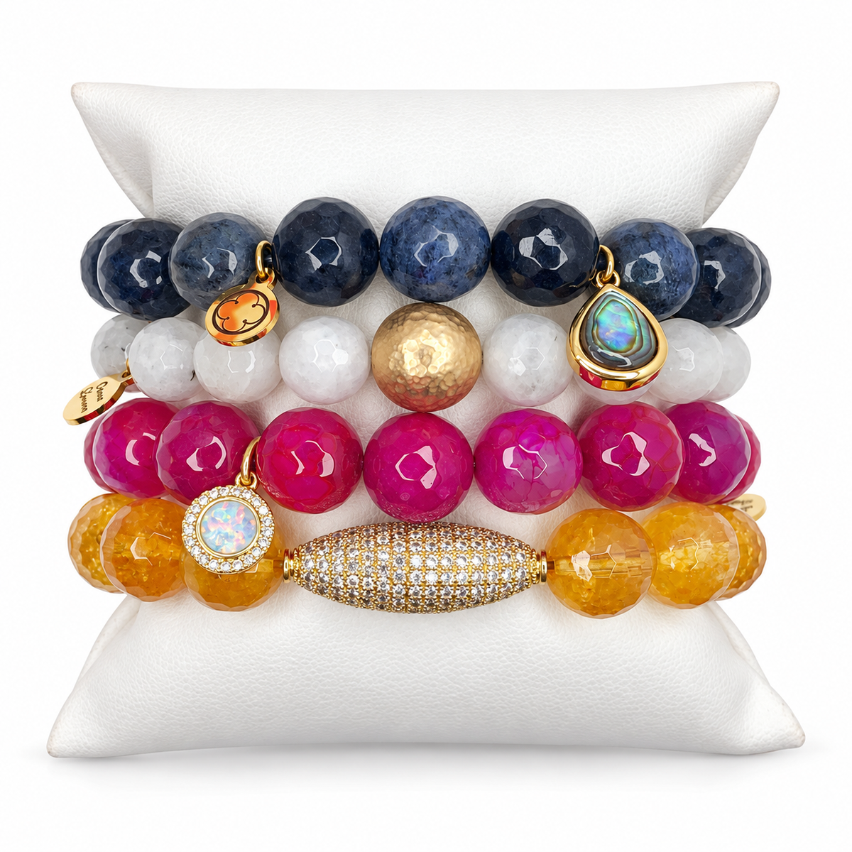 Kissing Under The Moonlight Armparty on white studio background