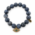 Blue Sponge Coral with Abalone Eye Pendant — Oriana LaMarca