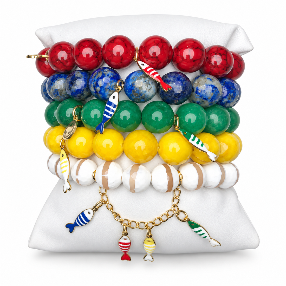 Pesciolini Armparty on white studio background
