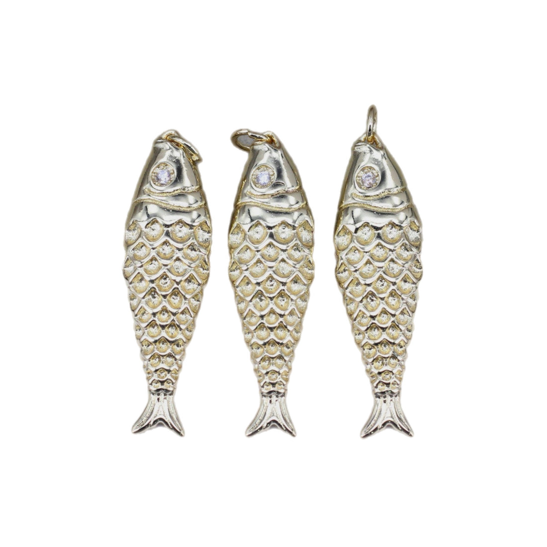Gold Sardine Pendant
