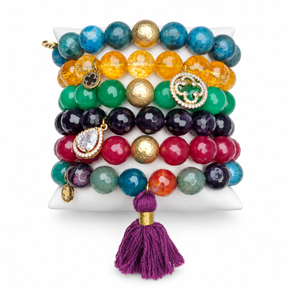 Moroccan Chic Armparty on white studio background