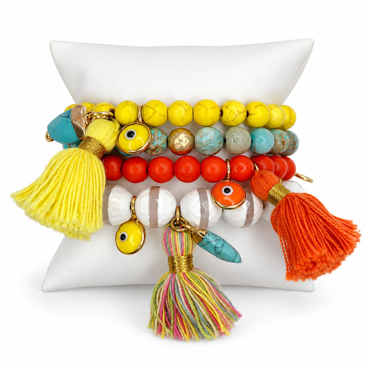 Fire And Ice Armparty on white studio background