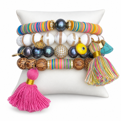 Trendy Thai Armparty on white studio background