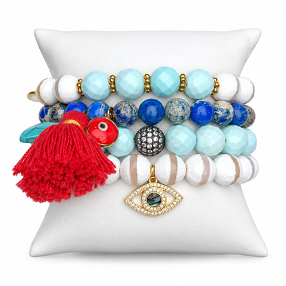 Eye See Through You Armparty on white studio background