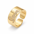 Love Cursive Pavé Ring studio photo