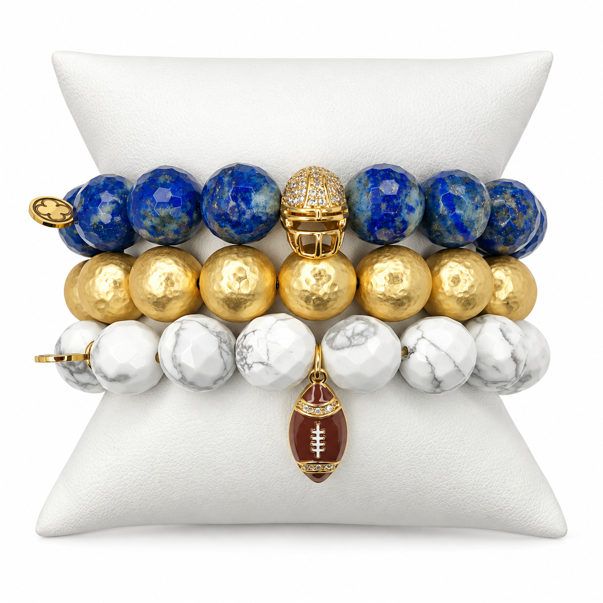 Los Angeles Rams Armparty on white studio background