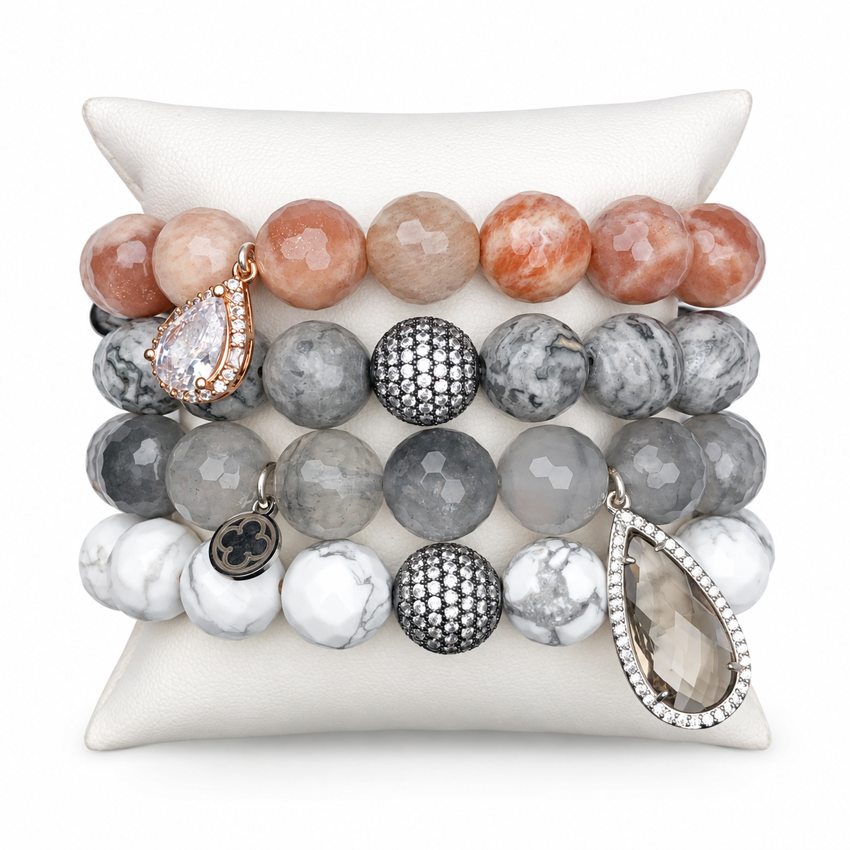 Smoky Tones Armparty on white studio background