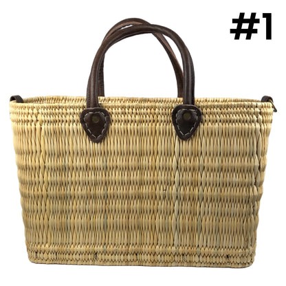 DOLCE VITA LEATHER HANDLE REED BAG