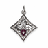 Harlequin Silver Clover Pendant on a white studio background