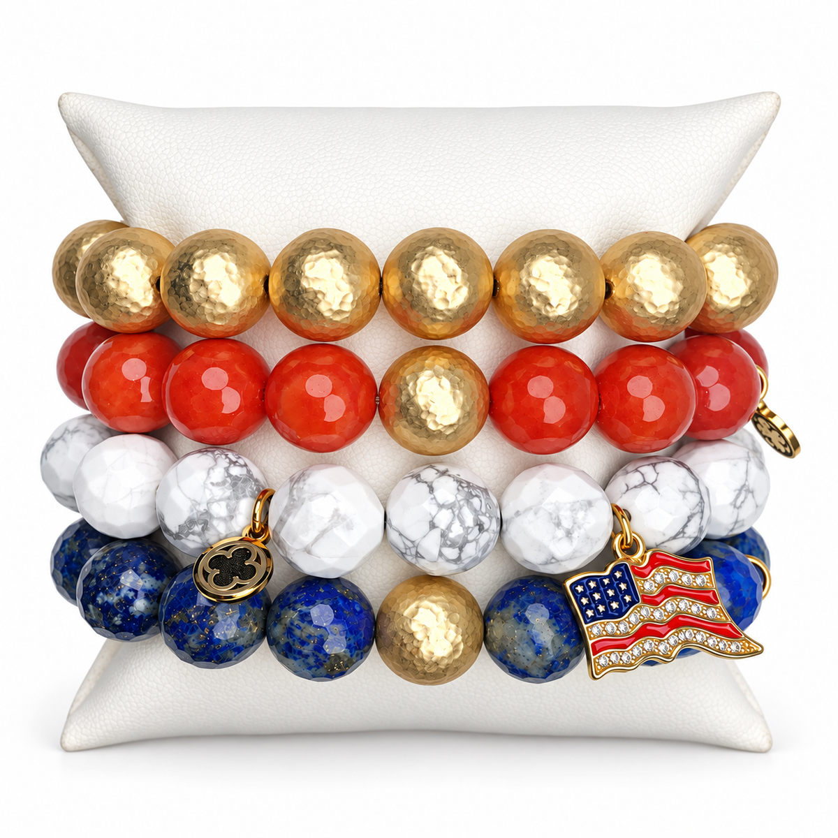 United We Stand Armparty on white studio background