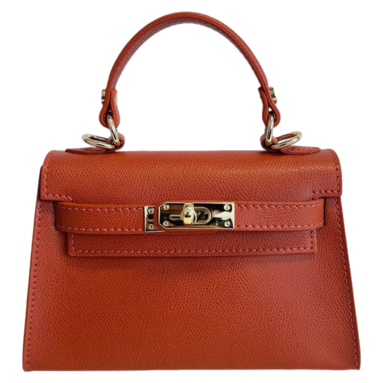 Sophie Orange Leather Handbag