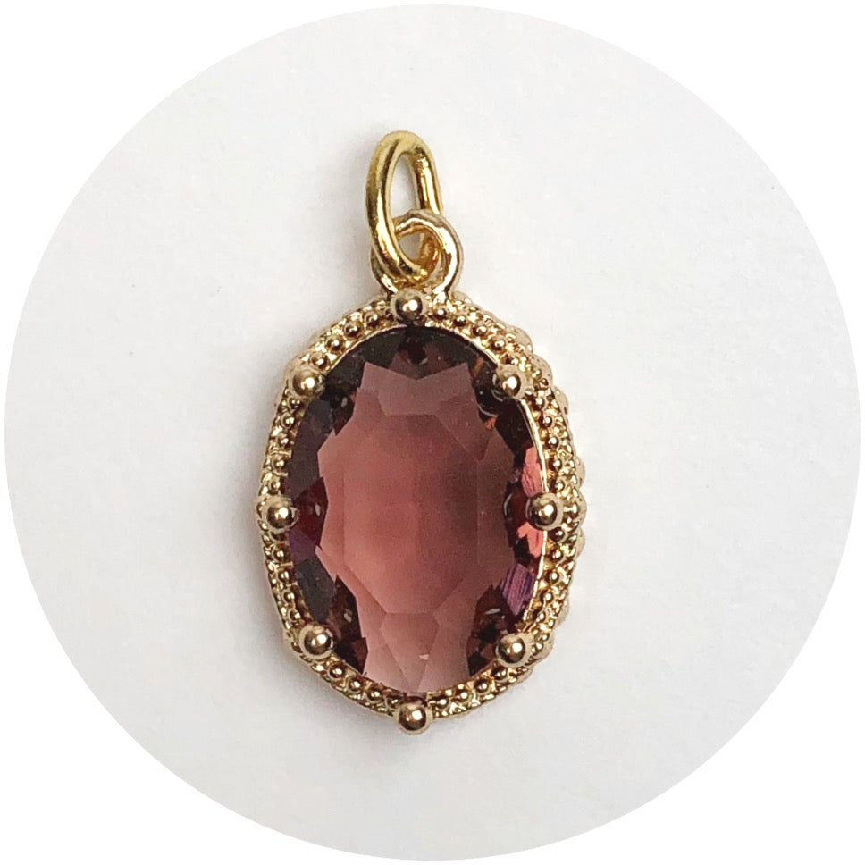 Red Garnet Hidden Gem Pendant