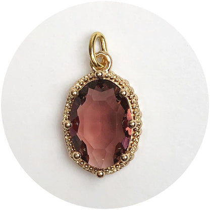 Red Garnet Hidden Gem Pendant