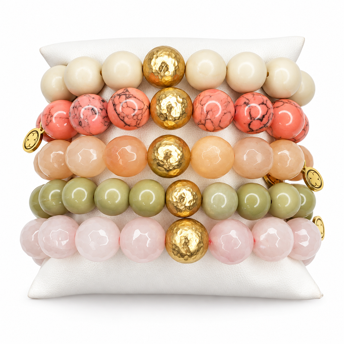 Golden Oasis Armparty on white studio background