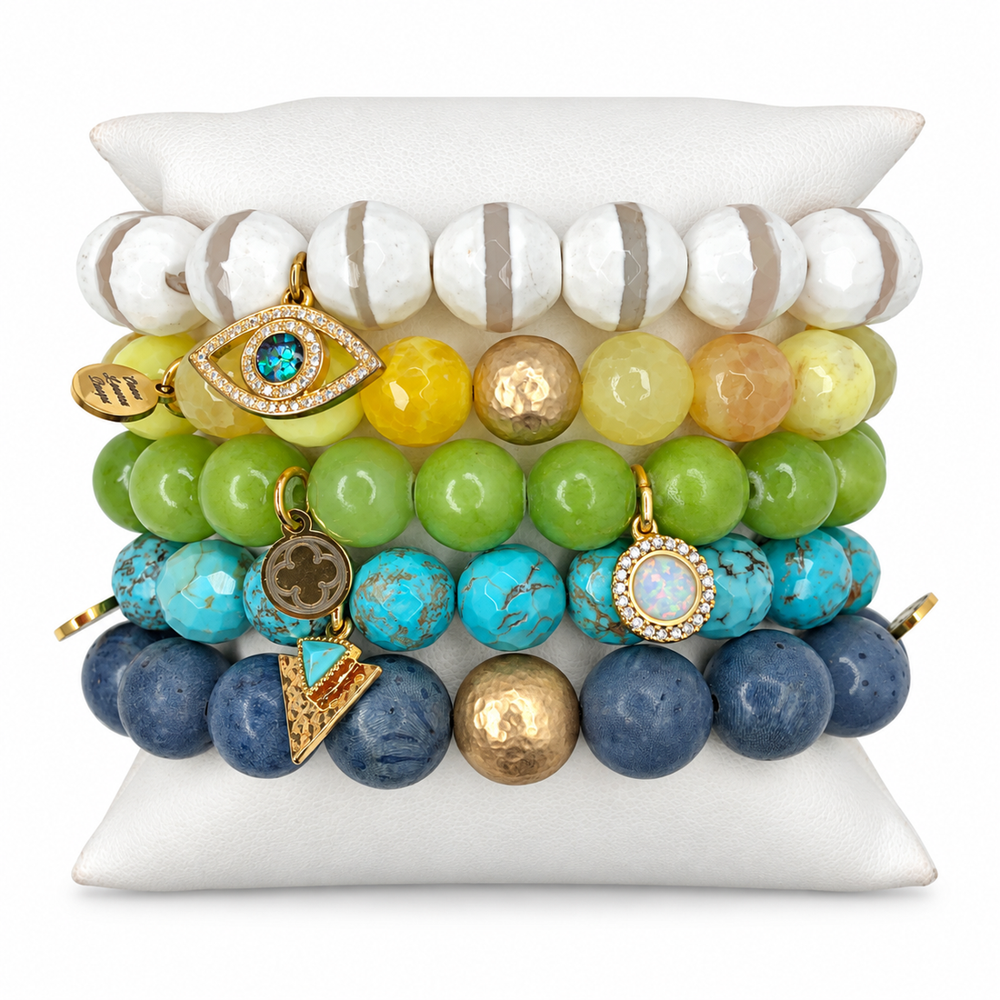 Blue Moon Armparty on white studio background