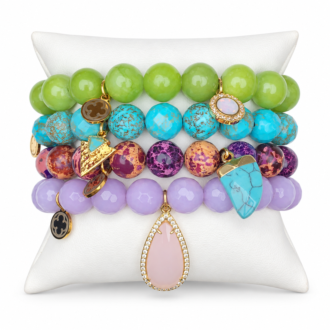 Spotted Orchid Armparty on white studio background
