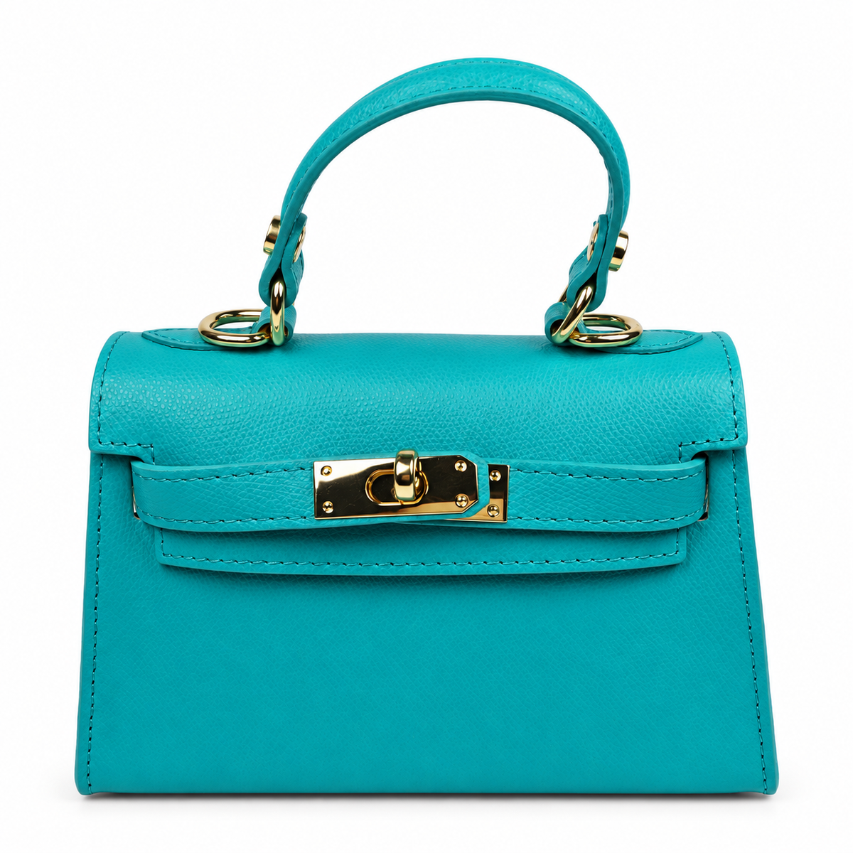 Sophie Turquoise Leather Handbag - Oriana LaMarca Designs
