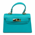 Sophie Turquoise Leather Handbag - Oriana LaMarca Designs