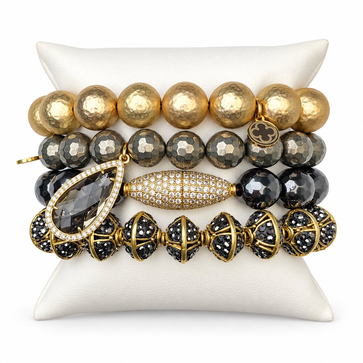 Magical Metallics Armparty on white studio background