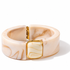 Valentina Beige Hinged Bangle on a clean studio background