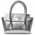 Martina Silver Leather Handbag