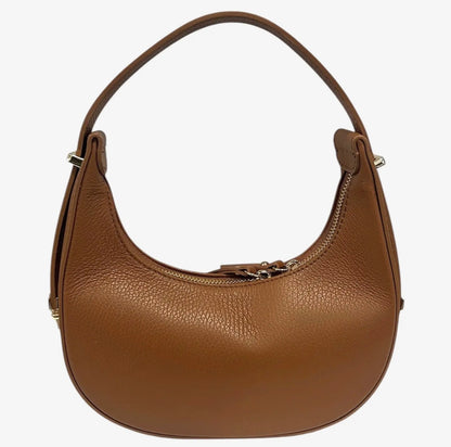 Mezza Luna Natural Leather Handbag