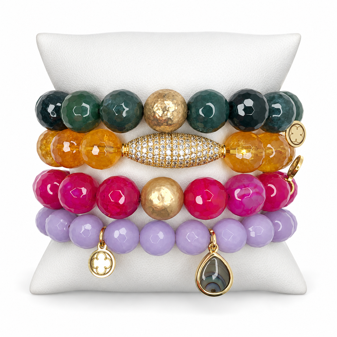 Think Pink Armparty on white studio background