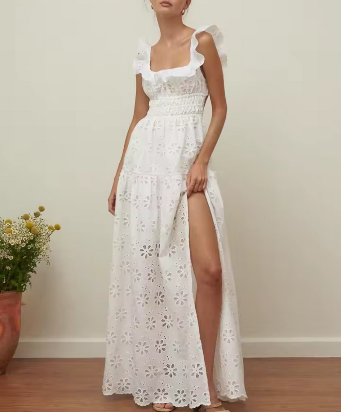 Fiore Eyelet Maxi Dress