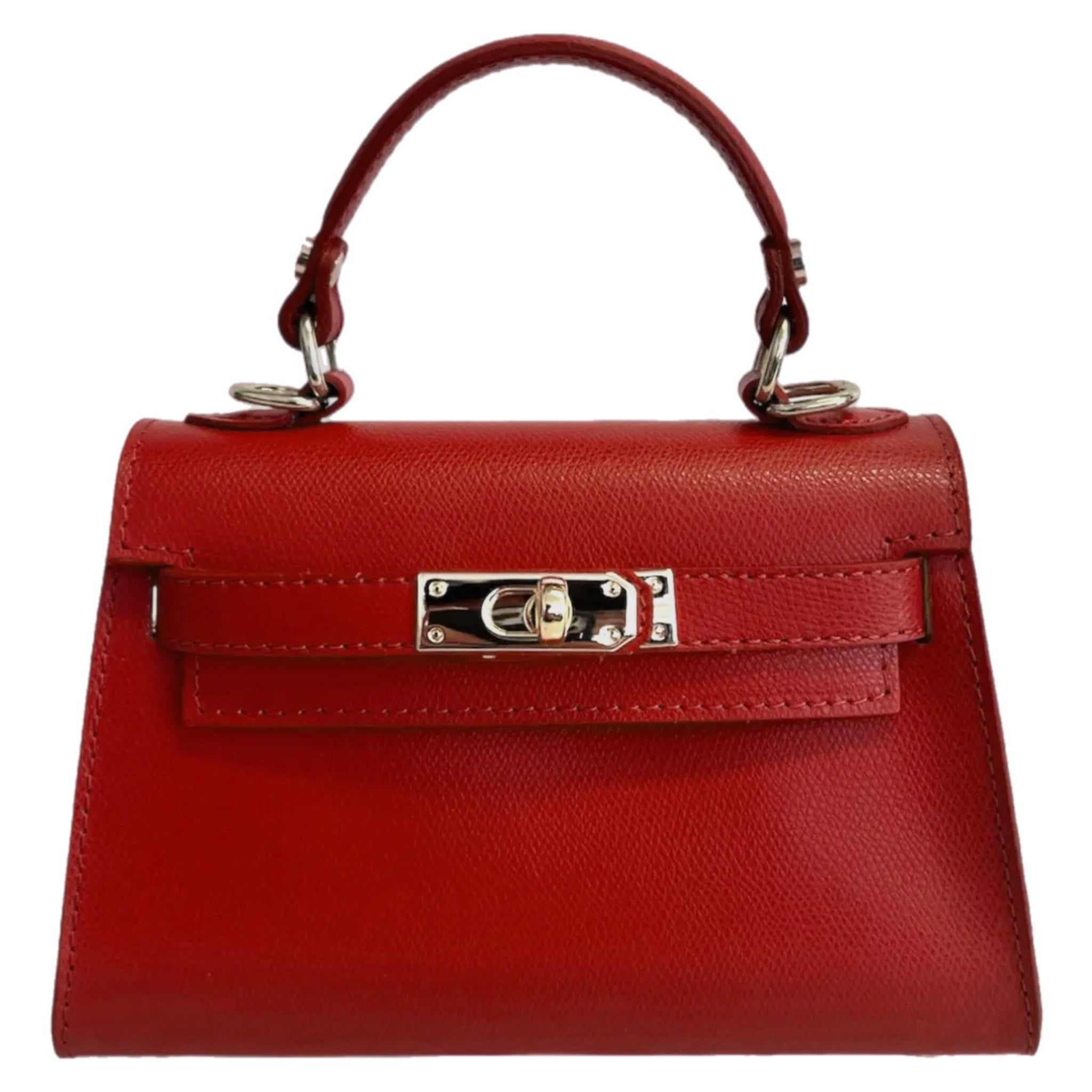 Sophie Red Leather Handbag