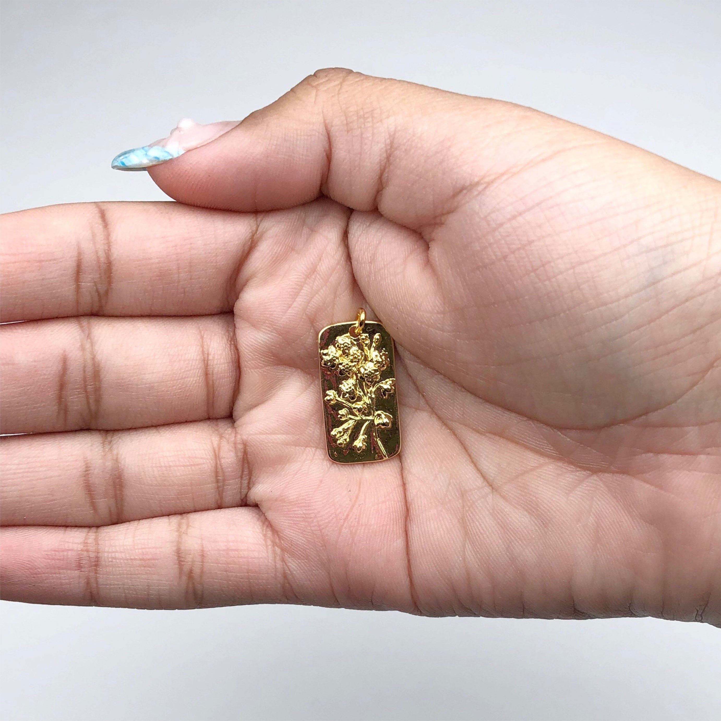 Flower Tag Pendant