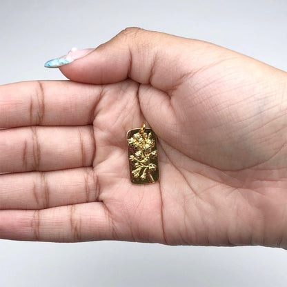 Flower Tag Pendant