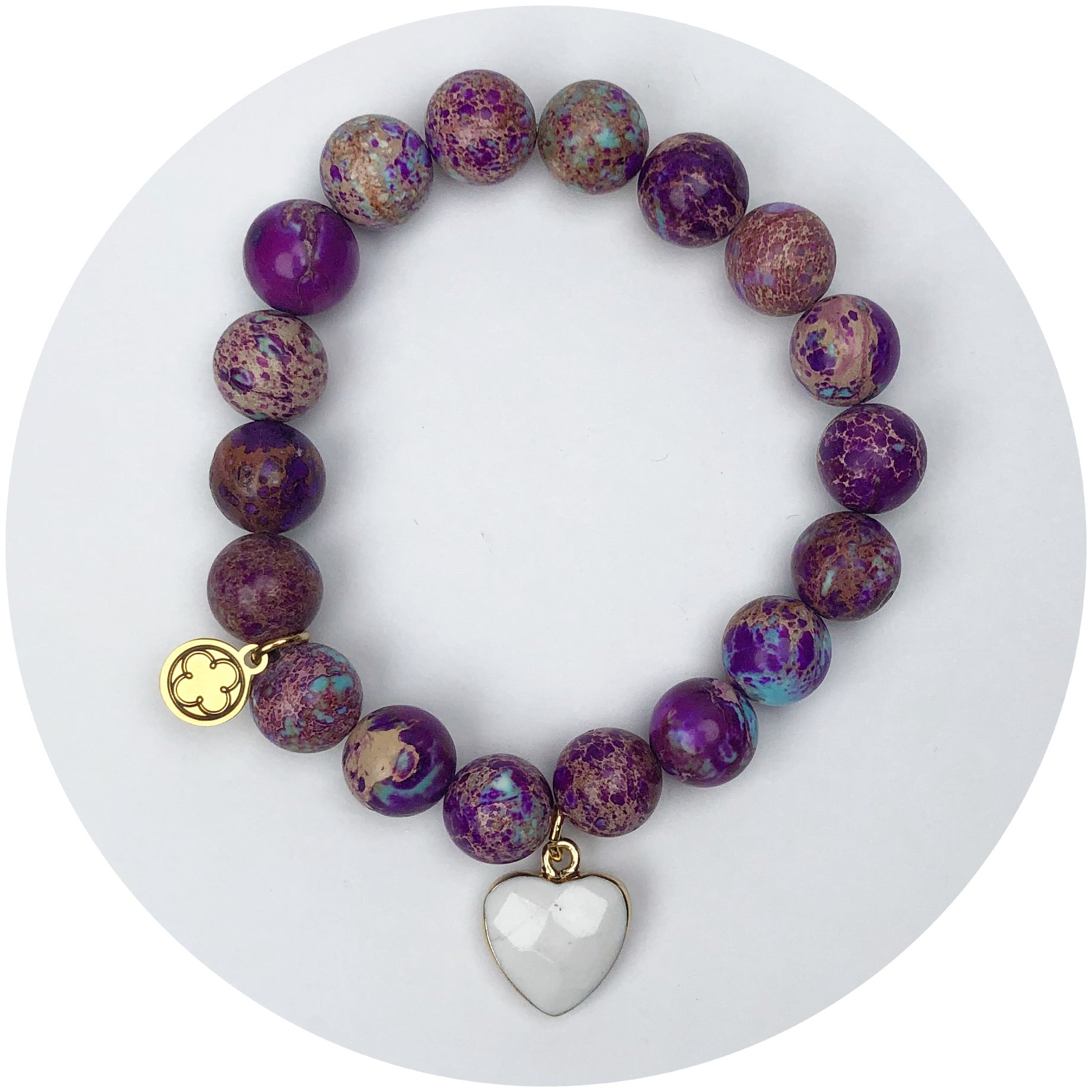 Bibble Jasper with White Jade Pendant