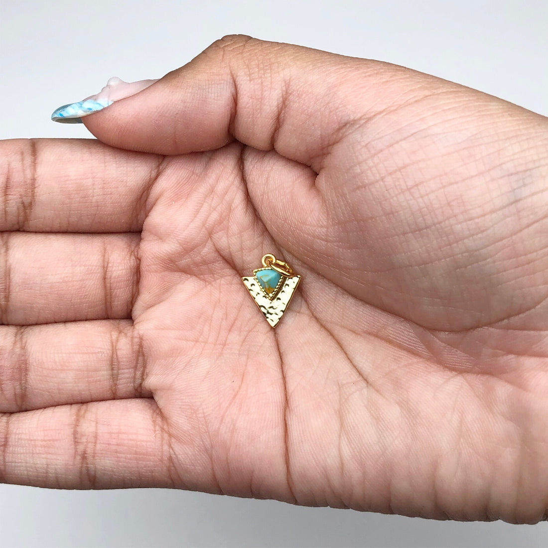 Turquoise Howlite Dagger Pendant