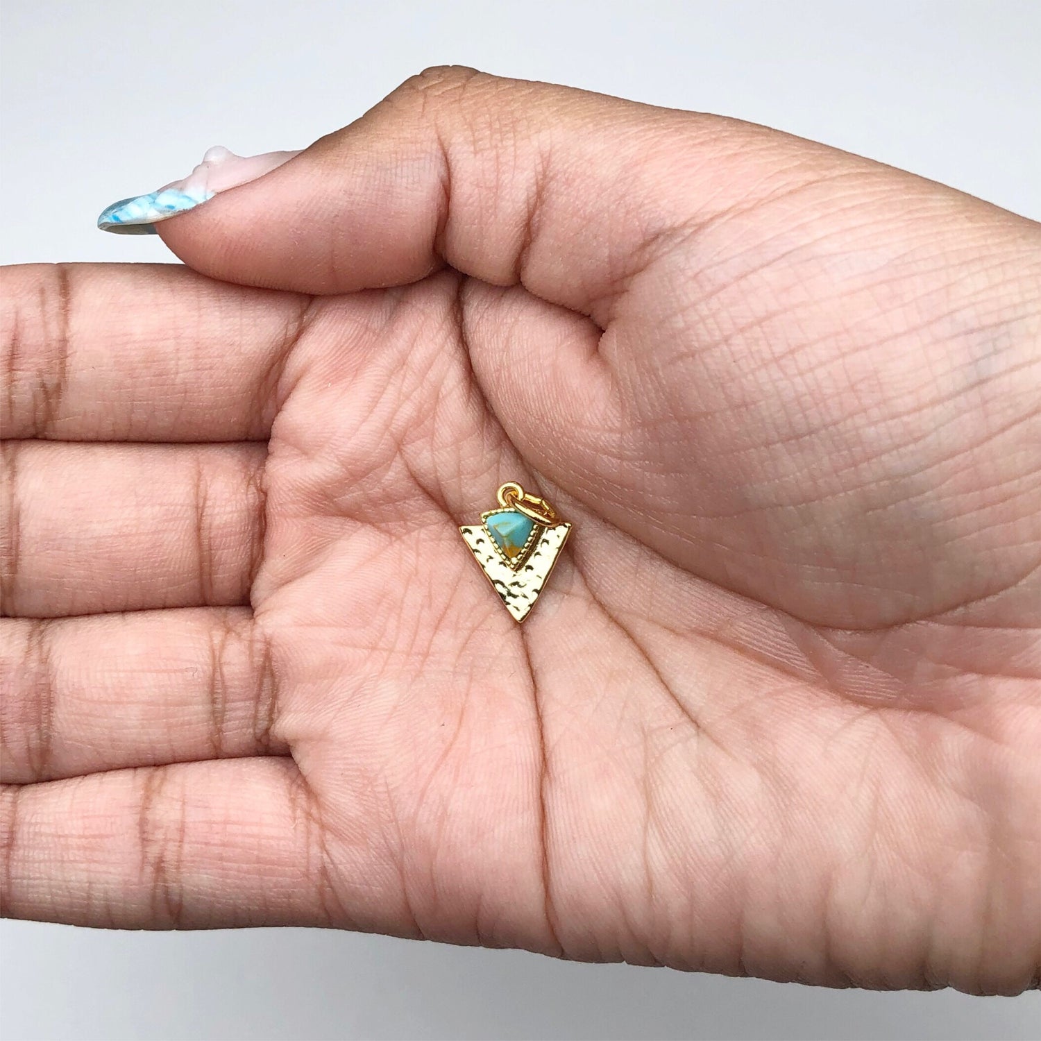 Turquoise Howlite Dagger Pendant