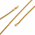 Gold Rope Necklace studio photo